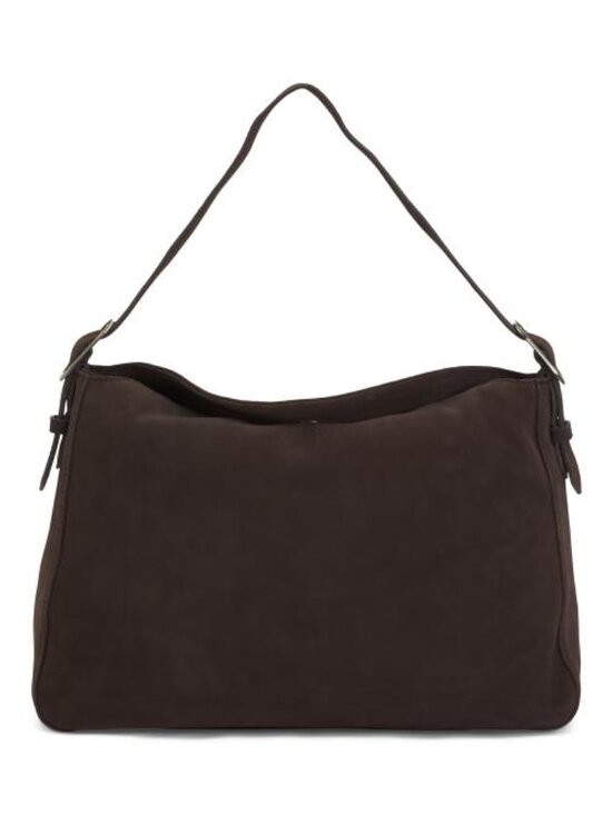 MADE IN INDIA Handbags - MADE IN INDIA Suede Flap Over Hobo